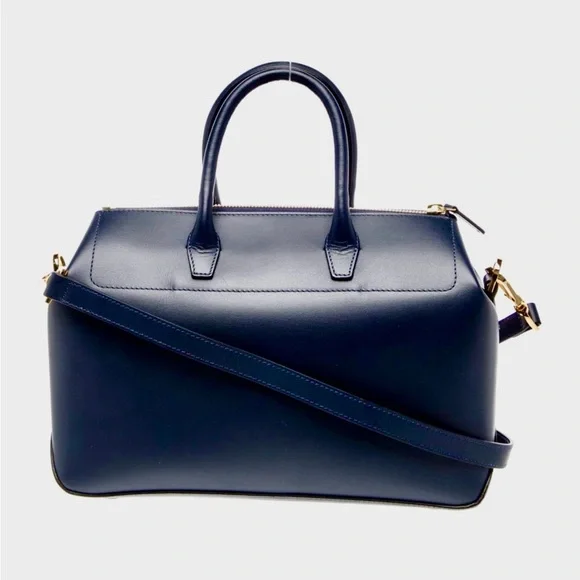 Mansur Gavriel Navy Satchel Bag - Picture 5 of 14